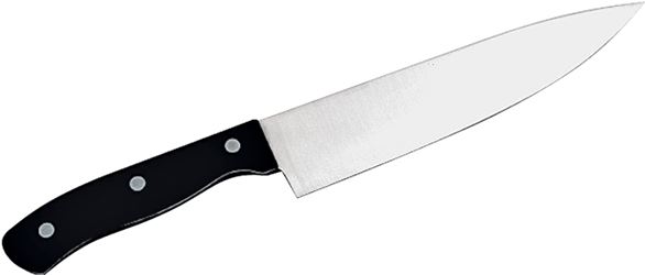 Chef Craft 21670 Utility Knife, Stainless Steel Blade, Black Handle