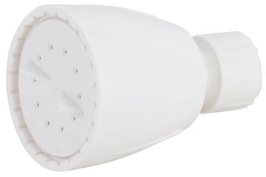 Boston Harbor S1210201WH Shower Head, 1.75 gpm, 1/2-14 NPT Connection, Threaded, ABS, White, 8 in L, 12 in W