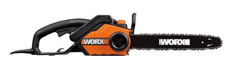 WORX WG303.1 Chainsaw, 14.5 A, 120 V, 3.5 hp, 16 in L Bar/Chain, 3/8 in Bar/Chain Pitch, Rear Handle