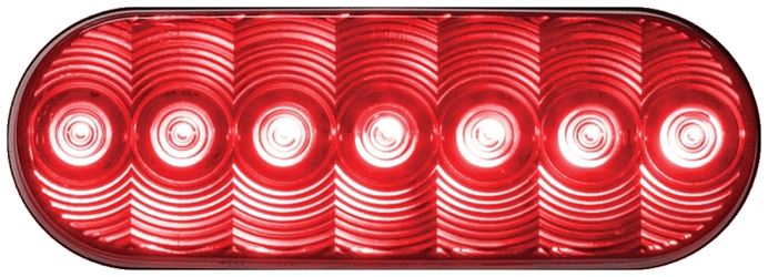 PM V821KR-7 Tail Light Kit, 9/16 V, 7-Lamp, LED Lamp, Red Lamp