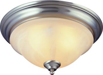 Boston Harbor BRT-ATE1013-SC Three Light Flush Mount Ceiling Fixture, 120 V, 60 W, 3-Lamp, A19 or CFL Lamp