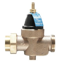 Watts 3/4 LFN45BM1-U Pressure Reducing Valve, 3/4 in, NPT x NPT Female, Silicone Alloy Body