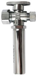 Plumb Pak K2068WHALF Straight Valve, 5/8 x 3/8 in Connection, FIP, 125 psi Pressure, Brass Body