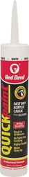 Red Devil Quick Point 0946 Fast Dry Acrylic Caulk, White, 40 to 90 deg F, 10.1 fl-oz Cartridge