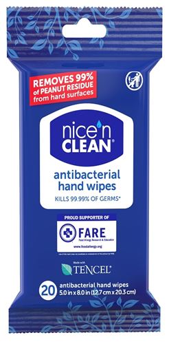 nice'n CLEAN WIPES Q8063R8TR Hand Wipes, 8 in L, 5 in W, Citrus, Tencel, Pack of 6