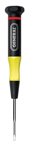 General 611078 Screwdriver, 5/64 in Drive, Slotted Drive, 4-7/8 in OAL, Cushion-Grip Handle