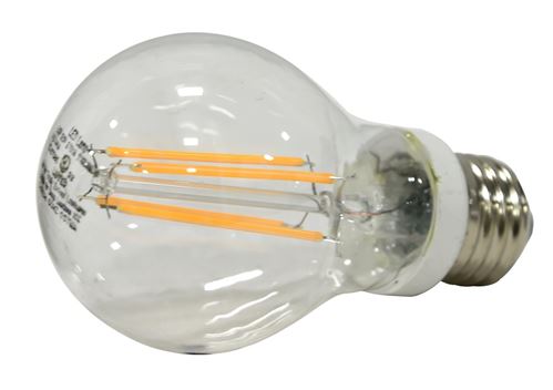 Sylvania 40700 LED Bulb, General Purpose, A19 Lamp, E26 Lamp Base, Dimmable, Soft White Light, 2700 K Color Temp, Pack of 6