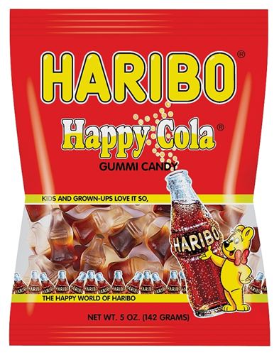 Haribo HHCB12 Jelly Candy, Cola Flavor, 5 oz Bag, Pack of 12