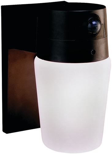 Heath Zenith HZ-5610-BZ Motion Activated Security Light, 120 V, 1-Lamp, Incandescent Lamp, Metal/Plastic Fixture