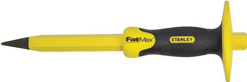 STANLEY 16-329 Concrete Chisel, 3/4 in W Blade, 12 in OAL, Chrome Vanadium Steel Blade, Rubber Handle