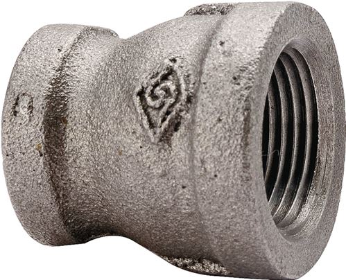 ProSource B240 50X40 Reducing Pipe Coupling, 2 x 1-1/2 in, FIP, Steel, SCH 40 Schedule, 300 psi Pressure