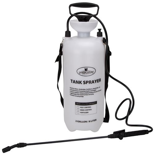 Landscapers Select SX-8B Compression Sprayer, 2 gal Tank, Polyethylene Tank, 55 in L Hose, White