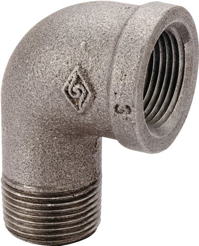 Prosource 6-1-1/2B Street Pipe Elbow, 1-1/2 in, FIP x MIP, 90 deg Angle, Malleable Iron, SCH 40 Schedule