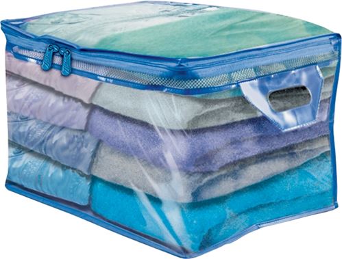 Ziploc 70161 Flexible Tote, 10 gal Capacity, Plastic, Clear, 16 in L, 13 in W