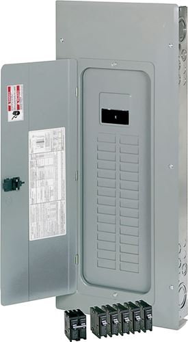 Eaton BRP30B200V25 Load Center, 1-Pole, 200 A, 30-Space, 60-Circuit, Main Breaker, Plug-On Neutral, Type BR