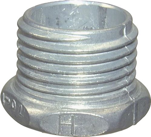 Halex 90703 Conduit Chase Nipple, 1 in Threaded, 1.53 in OD, Zinc