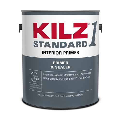 Kilz L201111 Interior Primer, Matte, White, 1 gal, Pack of 4