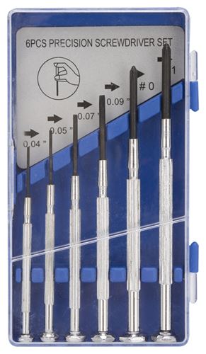 Vulcan JL36001 Screwdriver Set, 6-Piece, Steel, Chrome, Chrome (Handle), Pack of 6