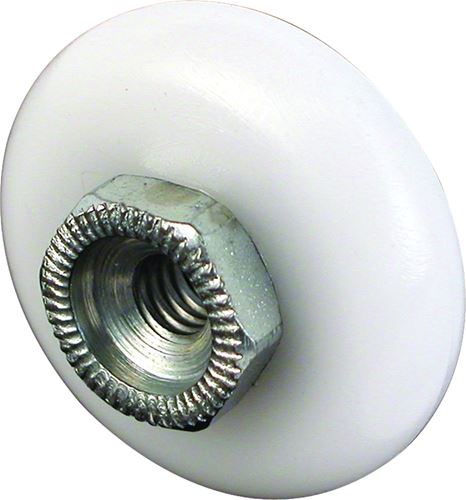 Prime-Line M 6000 Shower Door Roller, Plastic, White, For: Glass Up to 5/16 in Thickness, Shower Door