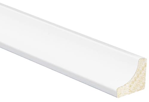 Inteplast Group 100 91000800032 Cove Moulding, 8 ft L, 11/16 in W, Polystyrene, Crystal White, Pack of 25