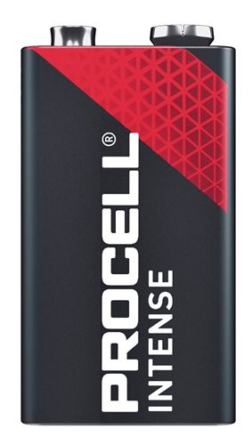 Procell Intense Series PX1604 Premium Battery, 9 V Battery, 628 mAh, Alkaline, Manganese Dioxide