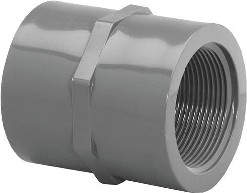 Lasco 830012BC Pipe Coupling, 1-1/4 in, FIP, PVC, SCH 80 Schedule