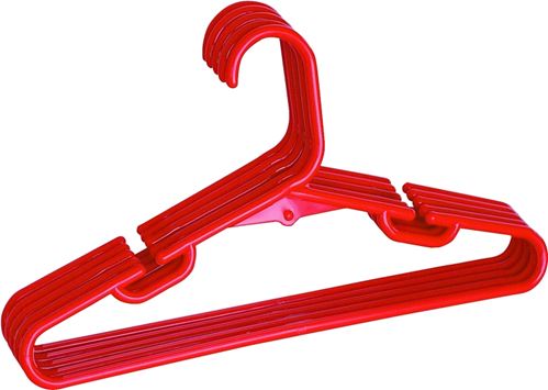 Merrick C8850A-CR12 Hanger, Plastic, Blue/Red/White/Yellow, Pack of 12