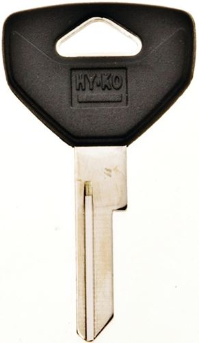 Hy-Ko 12005Y153 Key Blank, Brass/Plastic, Nickel, For: Chrysler, Dodge, Eagle, Jeep, Plymouth Vehicles, Pack of 5