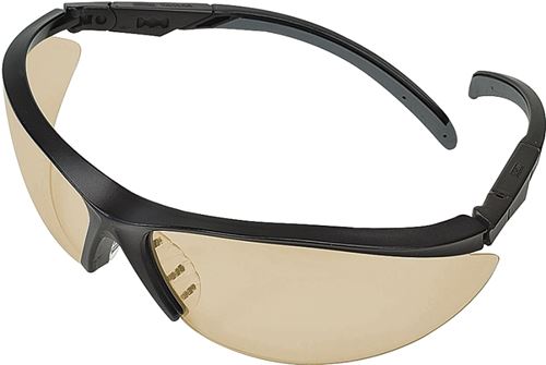 Safety Works 10083064 Essential Safety Glasses, Anti-Fog Lens, Semi-Rimless Frame, Black Frame