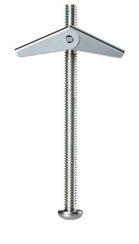 Cobra Anchors 086M Spring Toggle Bolt, 3 in L, Steel, 95 lb