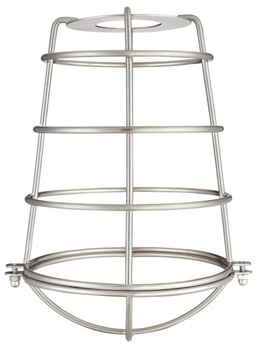 Westinghouse 85031 Cage Shade, Metal, Brushed Nickel, 6-3/4 in Dia x 8 in H Dimensions