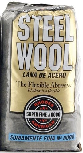 Homax 106600-06 Steel Wool, #0000 Grit, Super Fine, Gray