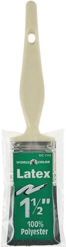 Linzer 1110-1.5 Paint Brush, 1-1/2 in W, 1-1/2 in L Bristle, Polyester Bristle