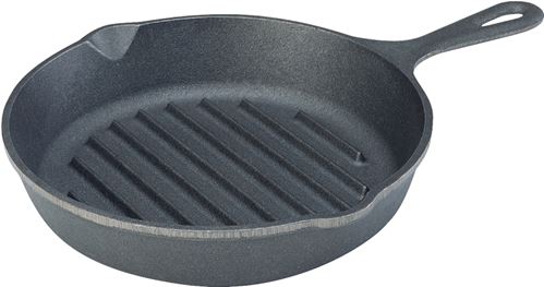 Lodge L8GP3 Griddle Pan, 10.313 in Dia, Cast Iron, Black, Round