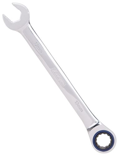 Vulcan PG13MM Combination Wrench, Metric, 13 mm Head, Chrome Vanadium Steel, Polished Mirror