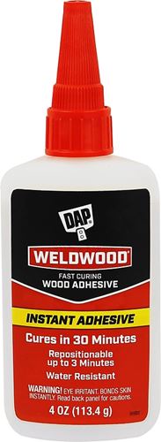 DAP RapidFuse 7079800131 Instant Adhesive, Clear, 4 oz Tube, Pack of 6