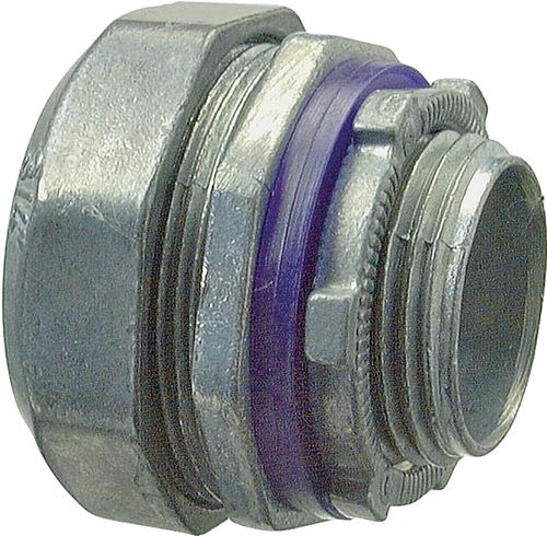 Halex 16207B Conduit Connector, 3/4 in Compression, Zinc