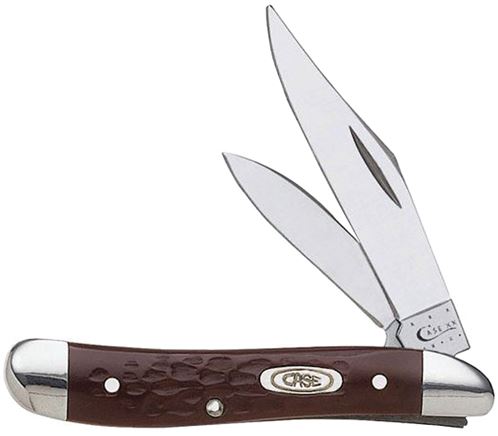 CASE 00046 Folding Pocket Knife, 2.1 in Clip, 1.53 in Pen L Blade, Tru-Sharp Surgical Stainless Steel Blade, 2-Blade