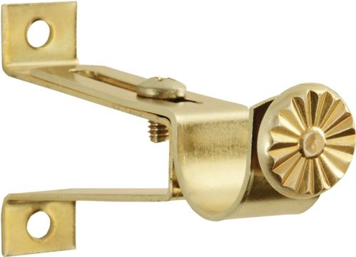 Kenney KN819 Decorative Cafe Rod Bracket, Brass