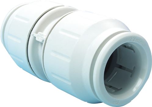 John Guest PEI0428P Tube Union Coupling, 3/4 in, Plastic, 3 to 12 bar Pressure