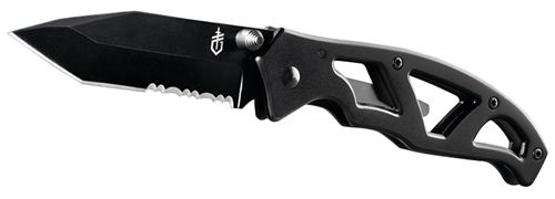 Gerber 31-001731 Folding Knife, 2.88 in L Blade, 7Cr17MoV Stainless Steel Blade, 1-Blade, Black Handle