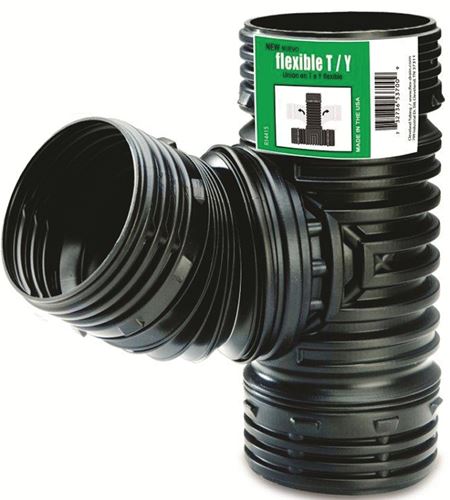 Amerimax ADP53702 Fitting Drain, 4 in, Polypropylene, Black, 70 psi Pressure