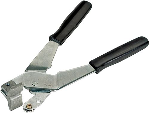 M-D 49062 Tile Plier/Hand Cutter, 1/2 in W Jaw, Silver Handle