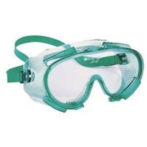 Jackson Safety 14387 Safety Goggles, Anti-Fog Lens, Polycarbonate Lens, PVC Frame, Green Frame