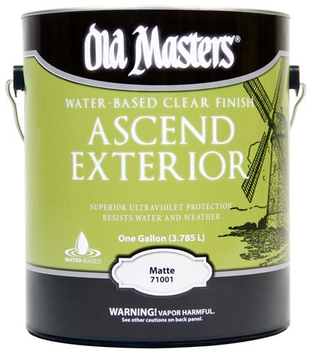 Old Masters Ascend Exterior 71001 Exterior Finish, Matte, Liquid, 1 gal, Pack of 2