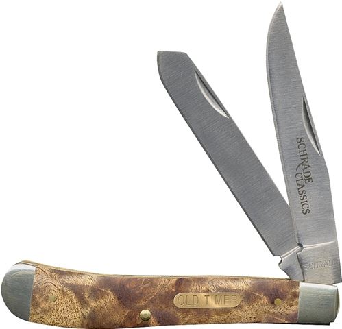 OLD TIMER 94OTW Folding Pocket Knife, 3 in L Blade, 7Cr17 High Carbon Stainless Steel Blade, 2-Blade