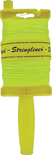 Stringliner 11712 Line Reel, 500 ft L Line, Fluorescent Yellow Line