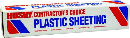 Poly-America SW404C Painter's Sheeting, 100 ft L, 4 ft W, Clear