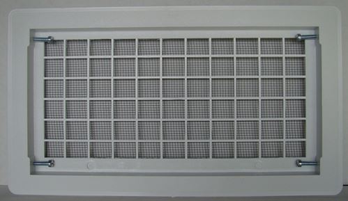 Witten Vent 510WH Foundation Vent, 15-1/4 in W, Polypropylene, White