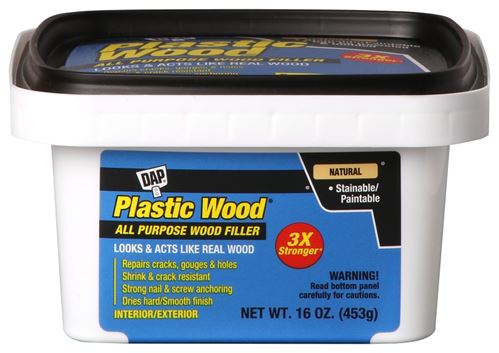 DAP Plastic Wood 00529 Wood Filler, Paste, Musty, Natural, 16 oz